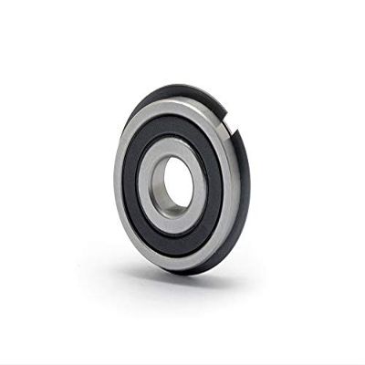 6302 NR 2RS Deep Groove Ball Bearing with Groove and Snap Ring, 15 × 42 × 13 mm