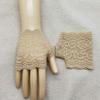 SHOUTAO Women's Lace Fingerless Gloves view 4