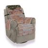A.Monamour Velvet Armchair Cover, Red Brick Wall with Green Ivy Vines view 1