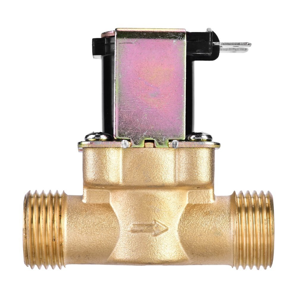 MAGT 24V Water Solenoid Valve, 1/2" Normally Closed Brass Valve