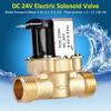MAGT 24V Water Solenoid Valve, 1/2" Normally Closed Brass Valve view 2