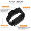 TopPerfekt Band Compatible with Fitbit Ace 2 for Kids, Soft Silicone Waterproof Strap, Blue-Green/Lime Green view 2