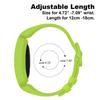 TopPerfekt Band Compatible with Fitbit Ace 2 for Kids, Soft Silicone Waterproof Strap, Blue-Green/Lime Green view 3