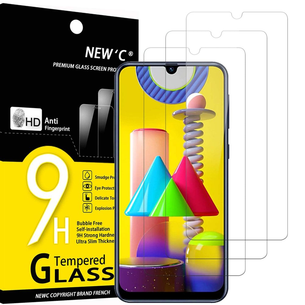 NEW'C Tempered Glass Screen Protector for Samsung Galaxy M21/M31