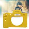 Silicone Camera Case, Soft Rubber Protective Cover for A7 II/A7R II/A7S II, Yellow view 3