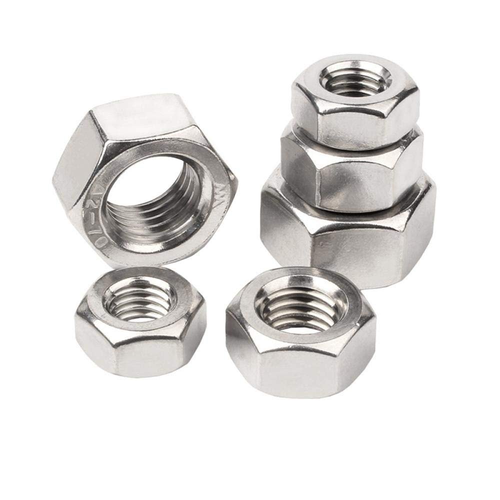 304 Stainless Steel Nut, 201 Hex Nut, 316 Screw Cap, 201 Material M8 [20 pcs]
