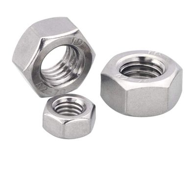 304 Stainless Steel Hex Nuts, M1.6, 10 Pieces