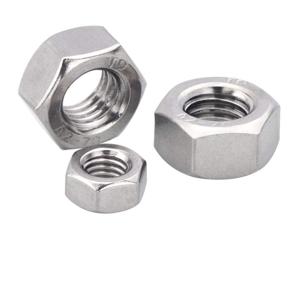 304 Stainless Steel Hex Nuts, M1.6, 10 Pieces