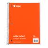 Notebook, 1-Subject, Wide-Ruled, Orange, 48 Count (22042-48) view 1