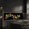 dedeco Kitchen Backsplash Fruit & Vegetables V1 220 x 60 cm Aluminum 3 mm UV Glossy view 1