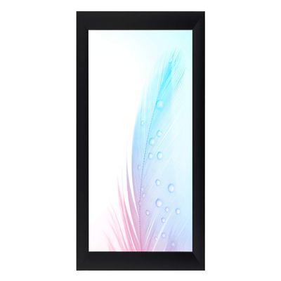 DR35 Picture Frame 36 x 11 cm, Matte Black, Custom-Made MDF Wood Frame with Anti-Reflective Acrylic Glass