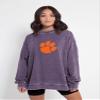 chicka-d NCAA Women's Campus Pullover, Grape, Large view 2