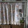 MANG Floral-Print Café Curtain with Country-Style Tassel view 2