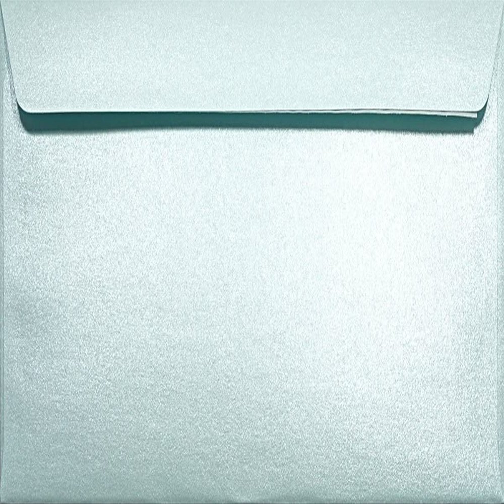 Netuno 500 Pearl Light Blue DL Envelopes, 11 x 22 cm, Glossy and Elegant