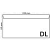 Netuno 500 Pearl Light Blue DL Envelopes, 11 x 22 cm, Glossy and Elegant view 3
