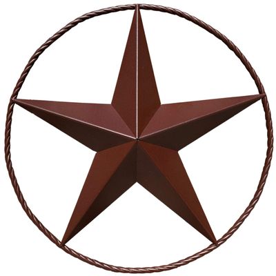 Barn Star Metal Wall Décor, Texas Star, Rustic Western, 45.7 cm