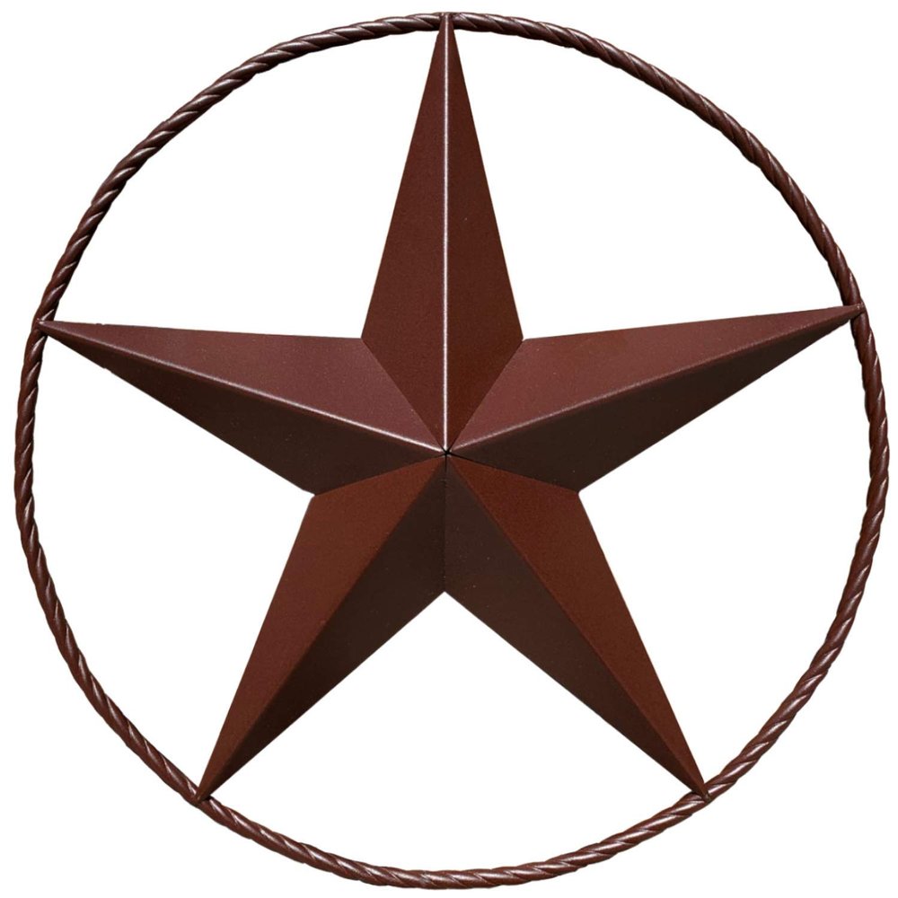 Barn Star Metal Wall Décor, Texas Star, Rustic Western, 45.7 cm