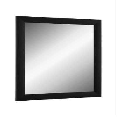 Online-GalleryKing TheMIRROR Framed Wall Mirror, Real Glass, 55 x 120 cm, Custom-Made in Black Pine, Includes Metal Hangers and Mounting Hardware