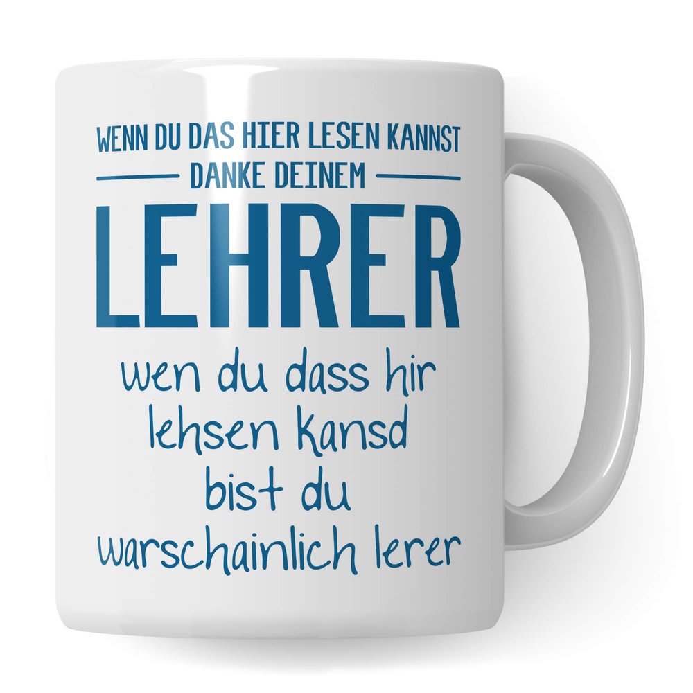Pagma Druck Funny Teacher Mug – Teacher Gift Coffee Cup