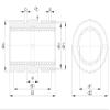 drylin R Linear Plain Bushing RJUM-03-30 / d1=30 mm / d2=46.7 mm / Bore H7=47 mm view 2