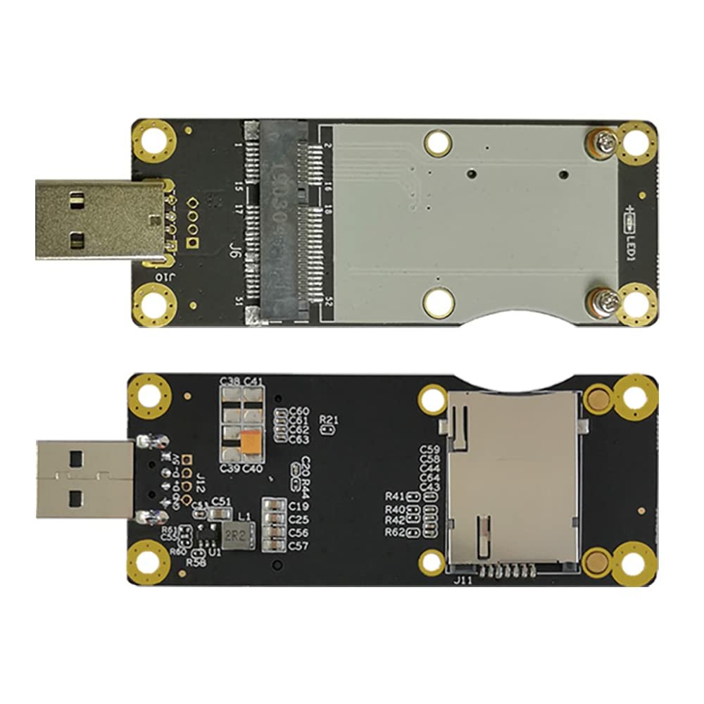 EXVIST 4G LTE Industrial Mini PCIe to USB Adapter with SIM Card Slot