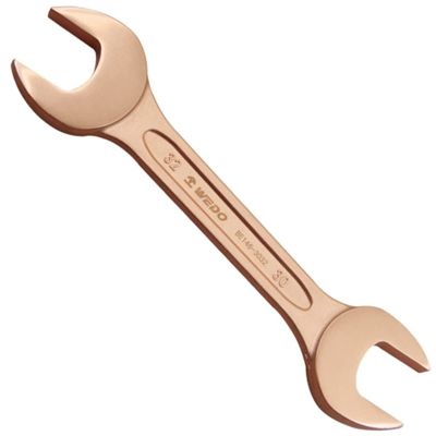 WEDO Spark-Free Double Open-End Wrench, Beryllium Copper, 24 x 30 mm
