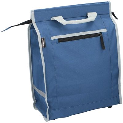 Dunlop Bicycle Bag – Waterproof Rack Bag with Fluorescent Strips, 20 L, Blue