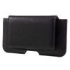 DFV mobile Leather Horizontal Belt Clip Case with Card Holder for Alcatel One Touch Ideal 4060A (2016), Black view 2