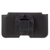 DFV mobile Leather Horizontal Belt Clip Case with Card Holder for Alcatel One Touch Ideal 4060A (2016), Black view 3