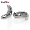 FASTON Two-Hole Clothes Hook, 31 x 16.5 mm, Polished A4 V4A Stainless Steel view 4
