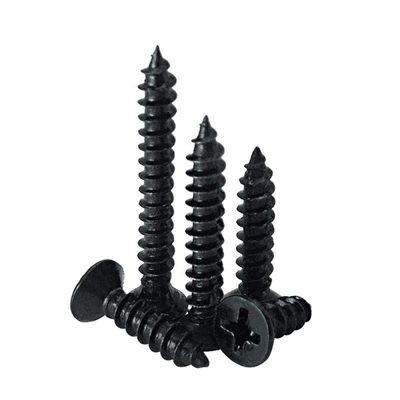 Black Miniature Countersunk Threaded Screws, M1.2/M1.7/M2, Flat-Head Phillips, M2.3/M2.6 × 3/4/5–M2.3 × 10 (500 pcs.)