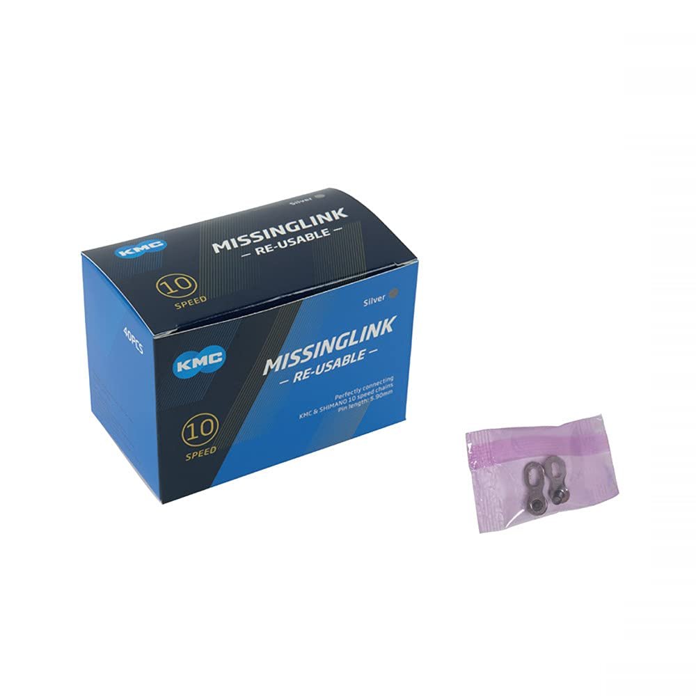 KMC Missing Link Chain Master Link, 12NR EPT Silver, 40 pcs