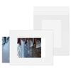 Matte Board Center Pre-Assembled Mat Frames with Plastic Sleeves, Acid-Free, Slip-In Design, 8 x 10 in for 5 x 7 in Photos, White, 25-Pack view 1