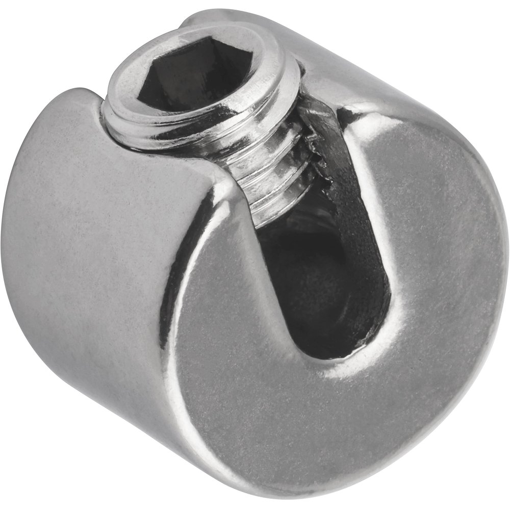 FASTON 3 mm Stainless Steel A4/V4A Wire Rope Clamp Stopper (1 Piece)