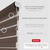 Schuette 2-in-1 Day & Night Double Roller Blind, Dark Cocoa (Brown), 30 x 130 cm view 2