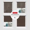 Schuette 2-in-1 Day & Night Double Roller Blind, Dark Cocoa (Brown), 30 x 130 cm view 4