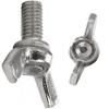FASTON Wing Screws M6 x 25, American Style, Stainless Steel A2/V2A, 10-Pack, Similar to DIN 316 view 1