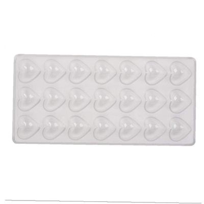 1pc Chocolate Mold, Love Heart Shapes, Transparent