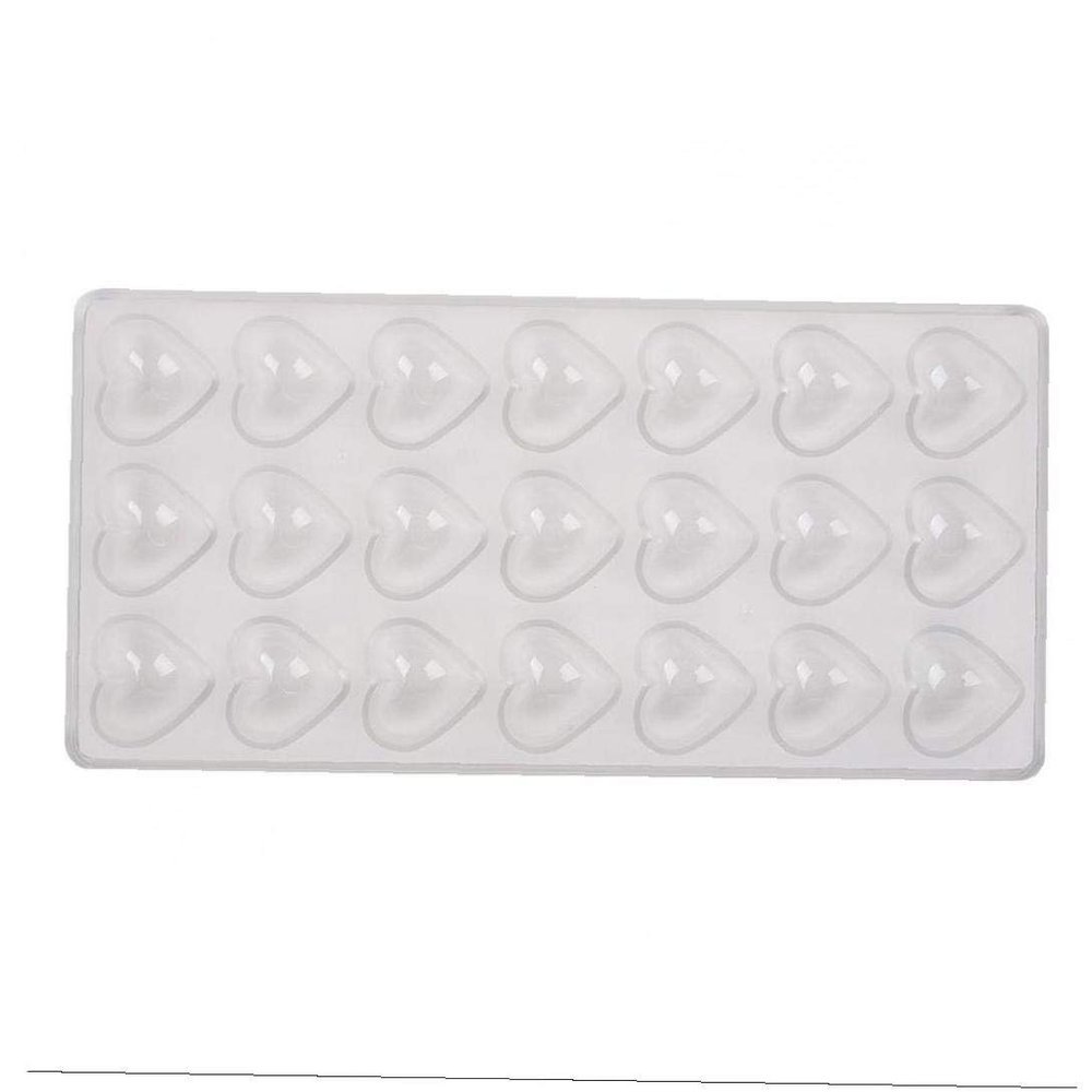 1pc Chocolate Mold, Love Heart Shapes, Transparent