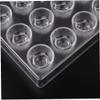1pc Chocolate Mold, Love Heart Shapes, Transparent view 2