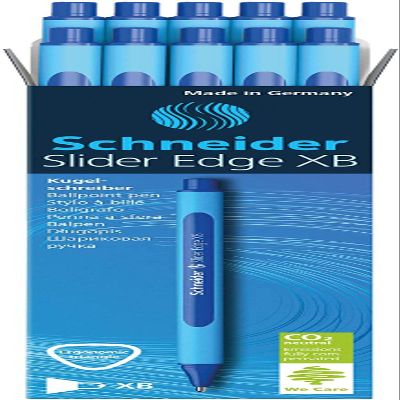 Schneider Slider Edge XB Blue Ballpoint Pens, 10 Count