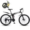 MTTKTTBD 26-Inch Folding Mountain Bike, 21-Speed, Dual Suspension view 1