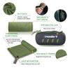 4Monster Microfiber Towel with Carrying Case, Super Absorbent Quick-Drying Travel Towel, Army Green, 40 x 80 cm view 3