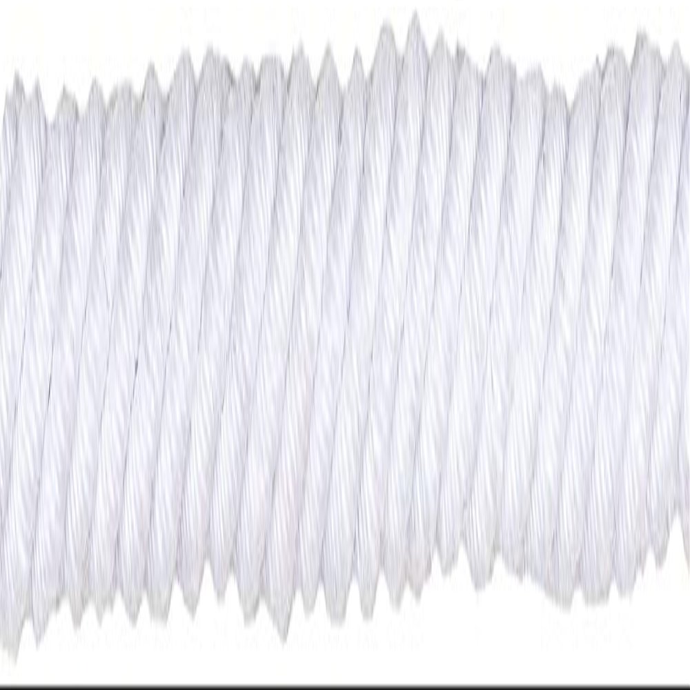 4-Strand Twisted Cord, White, 8 mm, 10 m