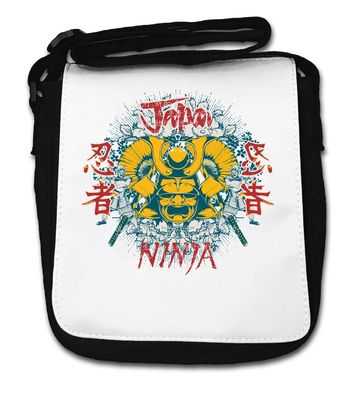 Japan Ninja Samurai Mask Art Small Shoulder Bag