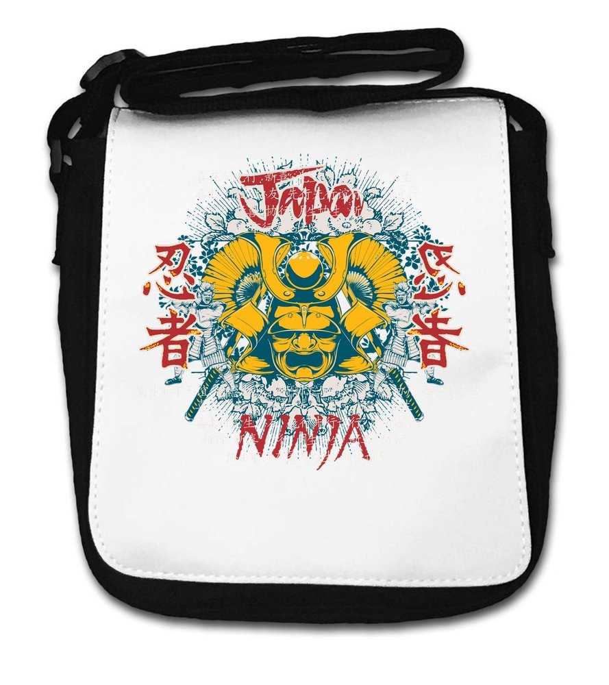 Japan Ninja Samurai Mask Art Small Shoulder Bag