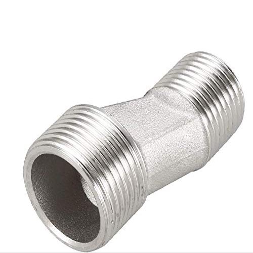 MroMax 45 mm-High Brass Clawfoot Bathtub Adapter with Adjustable Swivel Arms, G1/2–G3/4, Silver Tone