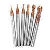 TuToy R0.5–3 mm 2-Flute Ball-Nose End Mill, HRC58, AlTiN-Coated Carbide CNC Tool – R1.5 mm view 3