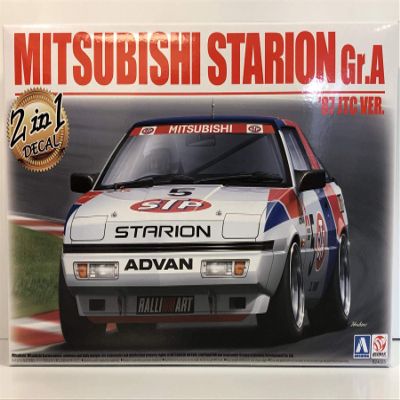 Mitsubishi Starion Gr.A 1987 JTC Version 2-in-1 Decal 1:24 Model Kit Beemax 24023