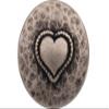 6 Antique Silver Metal Heart Buttons, 15 mm, 18 mm, 20 mm, 23 mm, Traditional Costume Buttons (20 mm) view 1